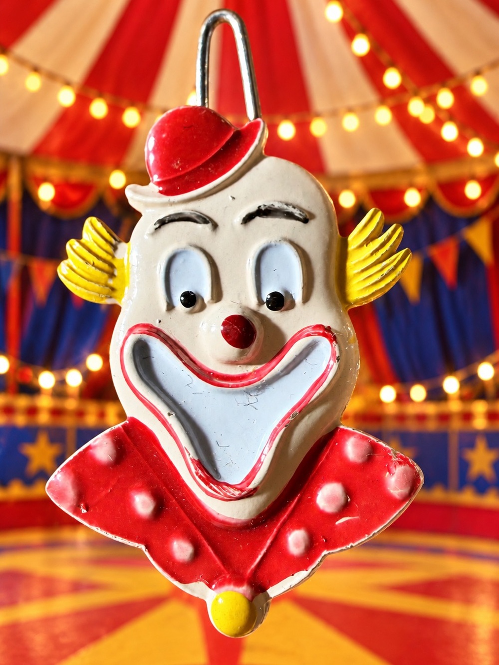 Cute Clown Face Hair Barrette